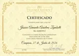 Certificado oficial de Brow Lamination de Jess Zambotti